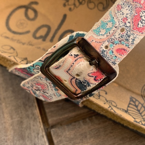 Calceo Women’s Size EU 36 US 6 Boho Thong Sandals Colorful - Picture 9 of 12